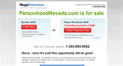 Desktop Screenshot of personhoodnevada.com